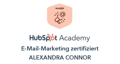 HubSpot Academy: E-Mail-Marketing zertifiziert